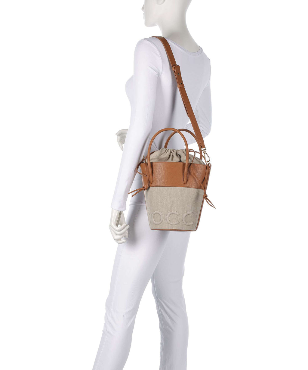 Coccinelle Myrtha Canvas Bucket bag natural/cuir