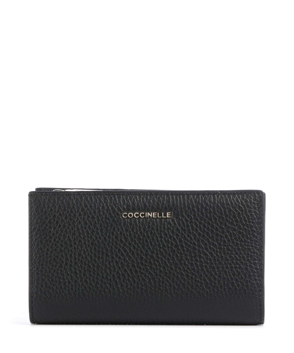 Coccinelle Metallic Soft Wallet noir