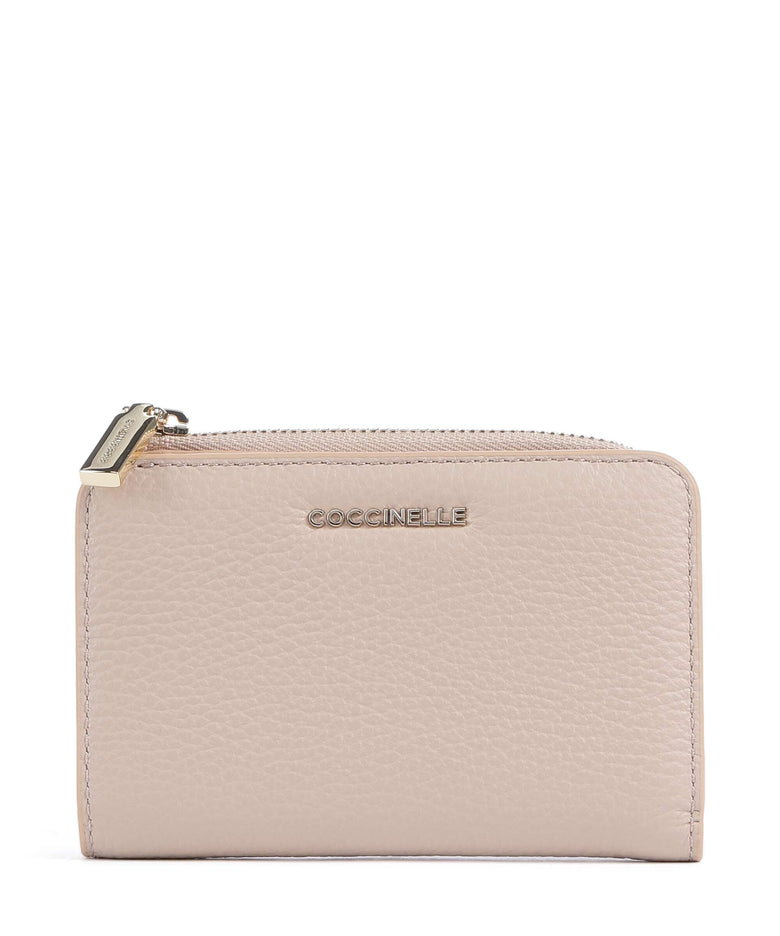Coccinelle Metallic Soft Wallet rosette