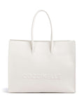 Coccinelle Myrtha Maxi Logo Tote bag blanco