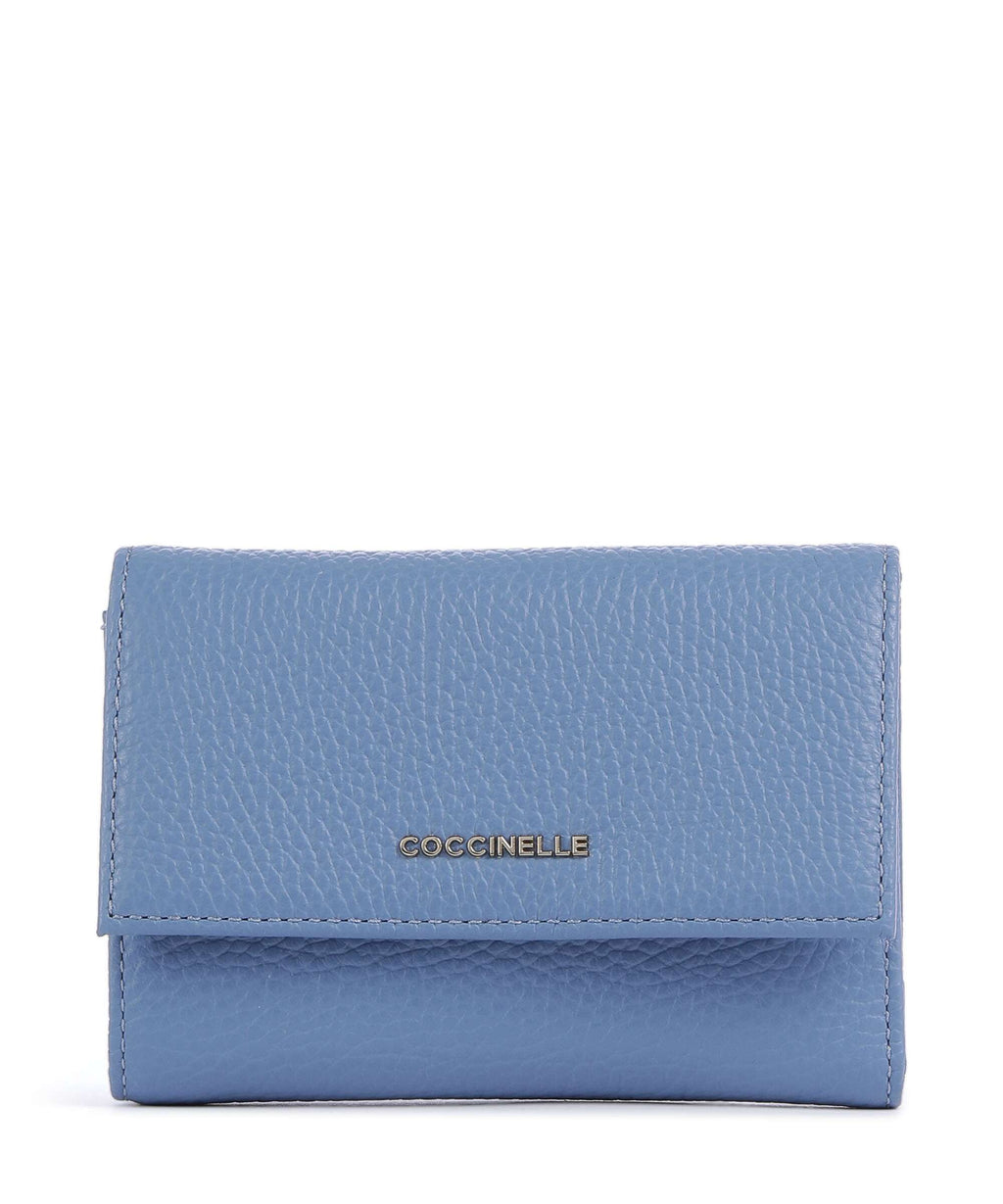 Coccinelle Metallic Soft Wallet azul