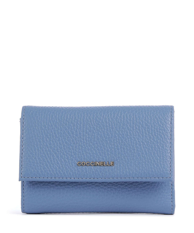Coccinelle Metallic Soft Wallet azul