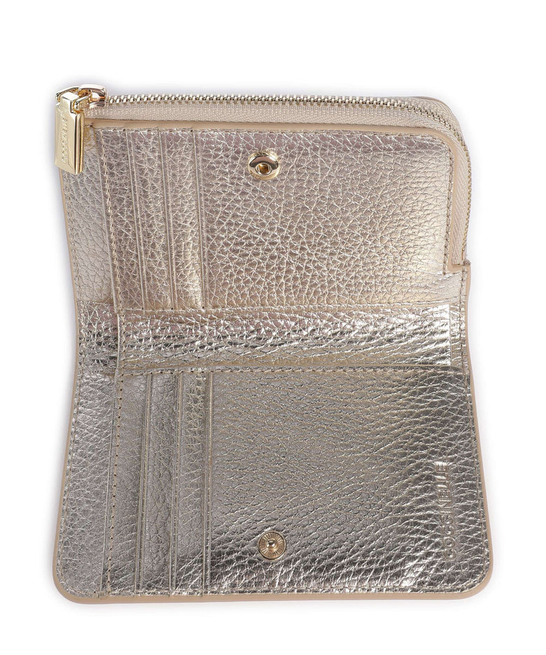 Coccinelle Metallic Soft Wallet pale gold