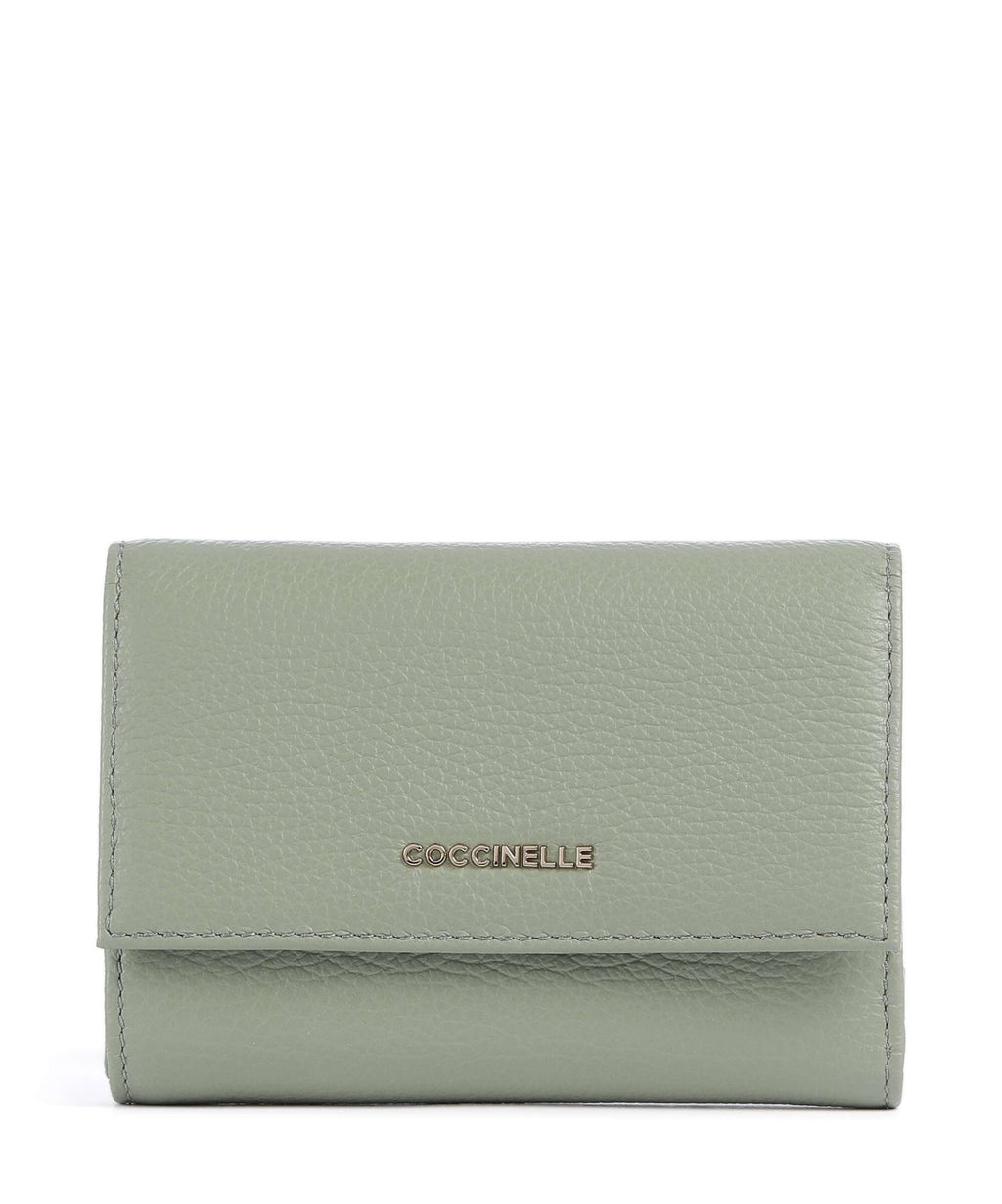 Coccinelle Metallic Soft Wallet greenery