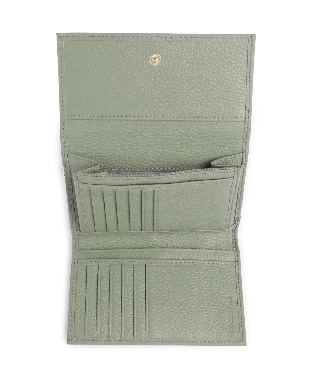 Coccinelle Metallic Soft Wallet greenery