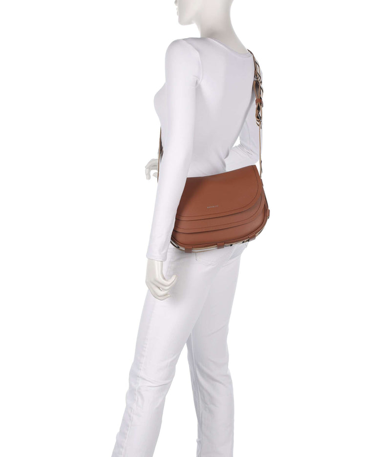 Coccinelle Raquel Shoulder bag cognac/noir