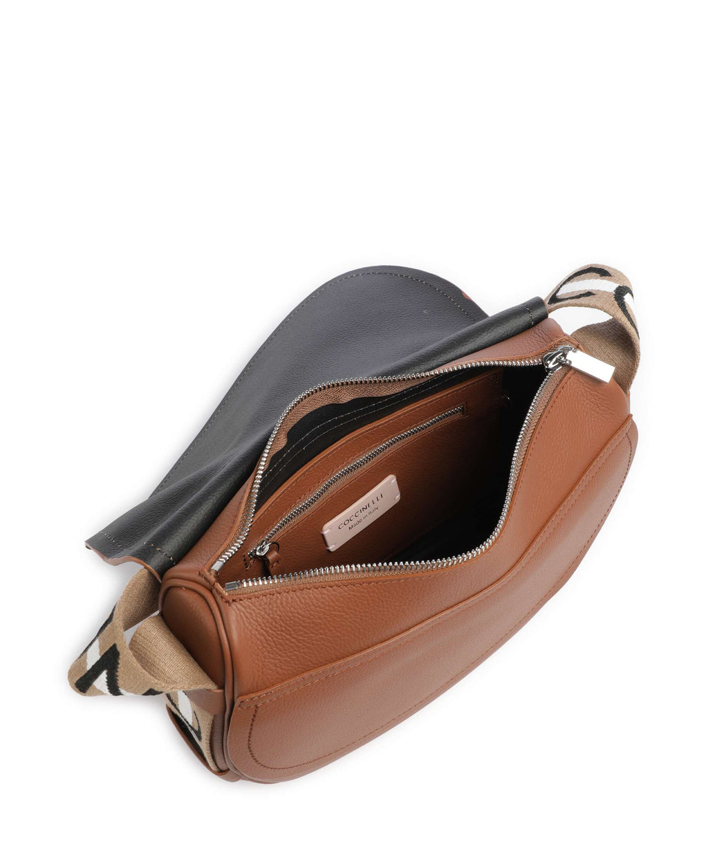 Coccinelle Raquel Shoulder bag cognac/noir