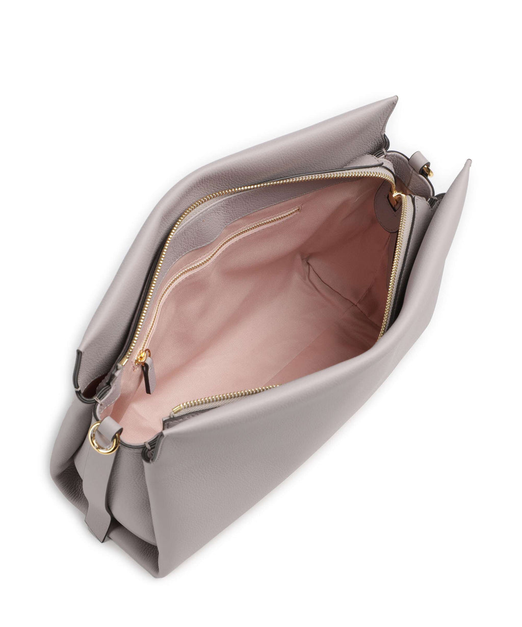 Coccinelle Boheme Grana Double Hobo bag oyster/pearl