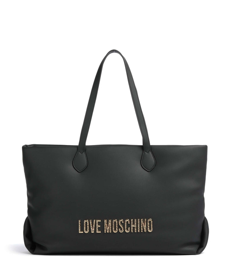 Love Moschino Bold Love Hammered Tote bag black