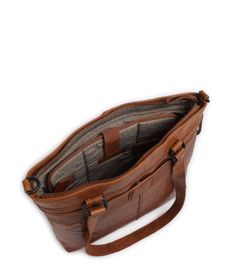 Spikes & Sparrow Bronco Lavendar Tote bag brandy