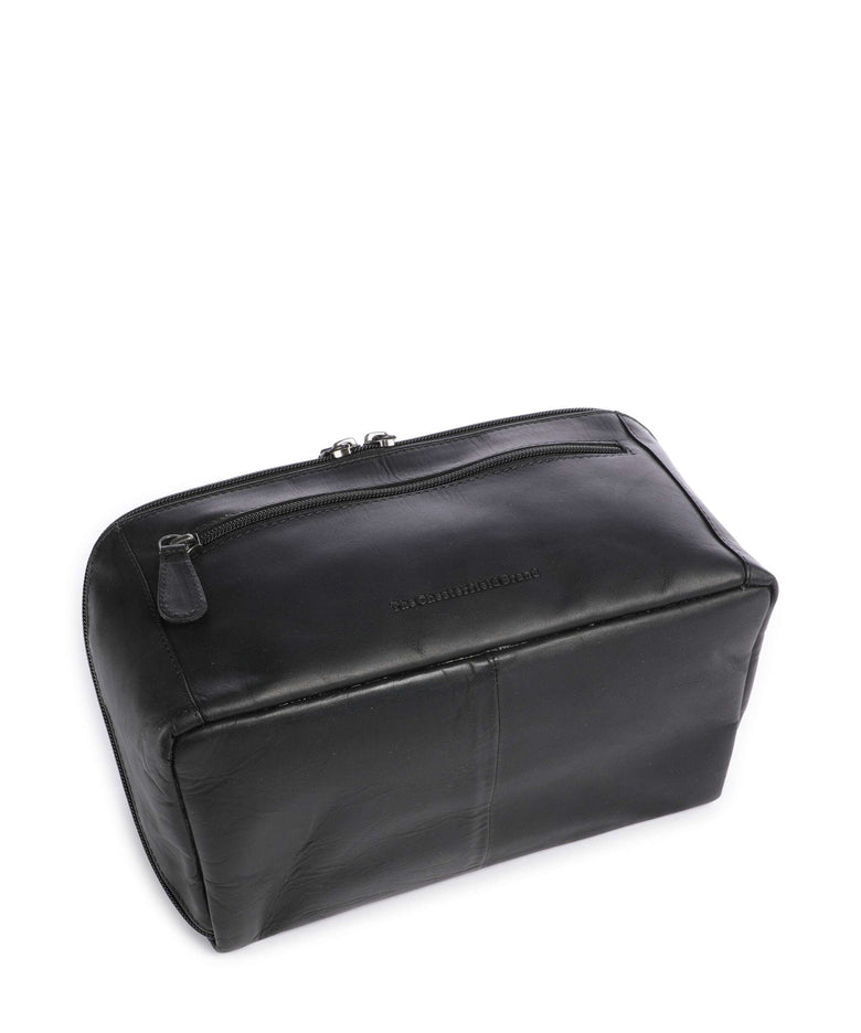 The Chesterfield Brand Wax Pull Up Cow Elmia Toiletry bag black