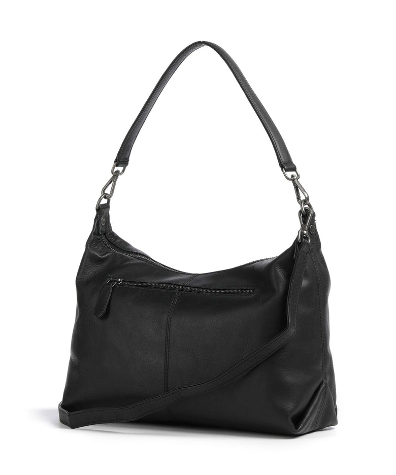 The Chesterfield Brand Wax Pull Up Cow Skara Hobo bag black