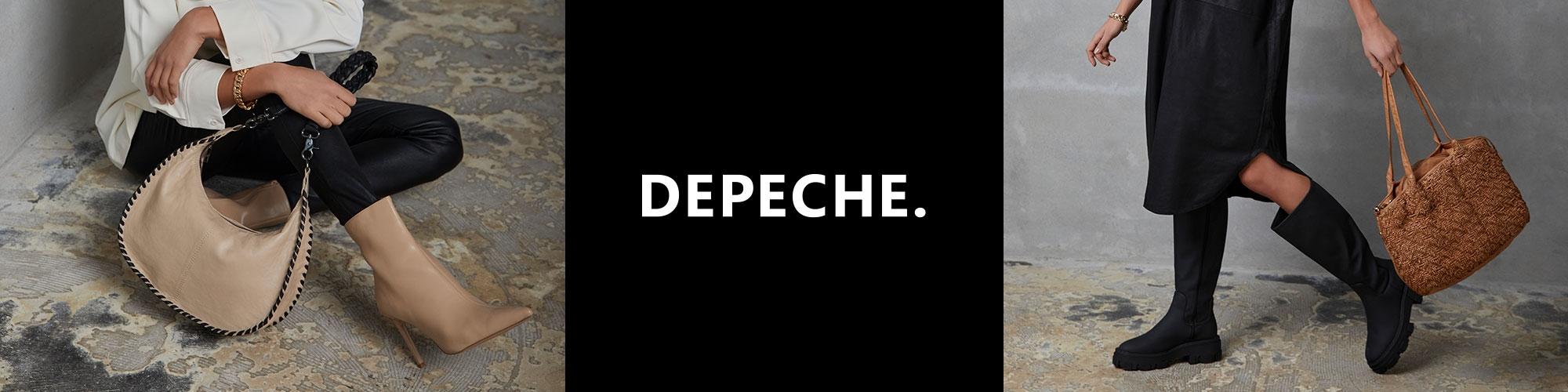 Depeche Cross Over Leather Black Bag - Black - Depeche from Danish
