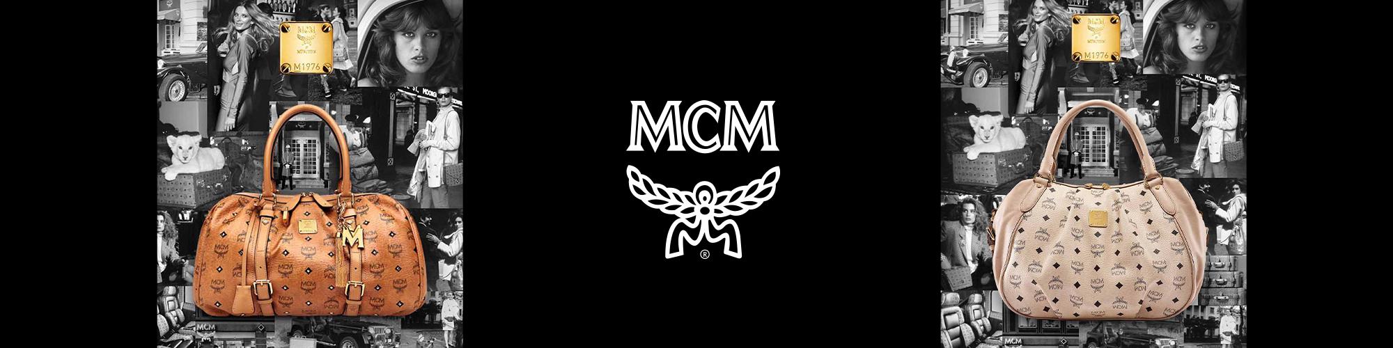 MCM, Bags, Mcm Munchen Laptop Cognac Backpack Studded Detail