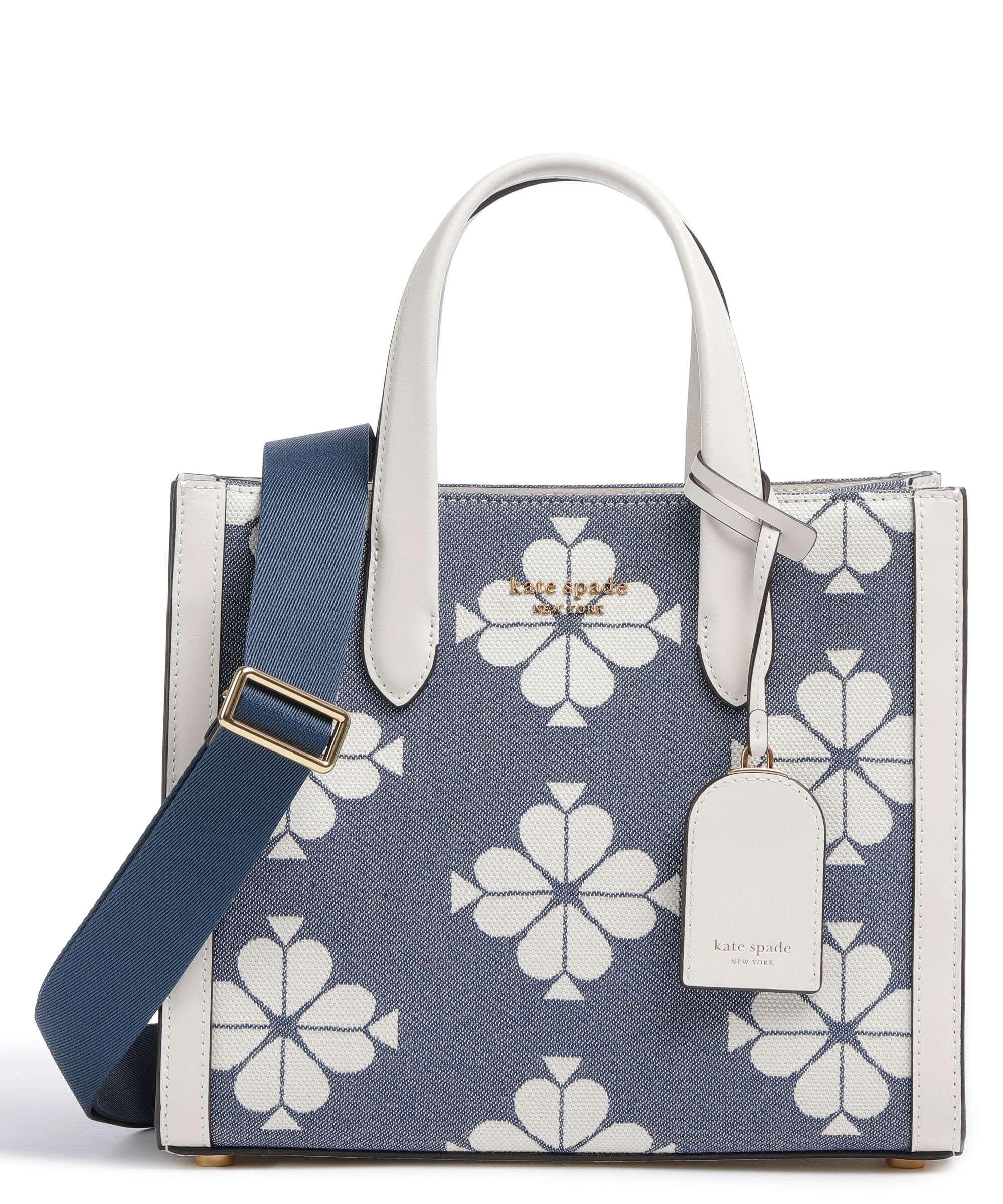 Buy KATE SPADE Spade Flower Manhattan Large Tote Bag | Blue & White Color  Women | AJIO LUXE
