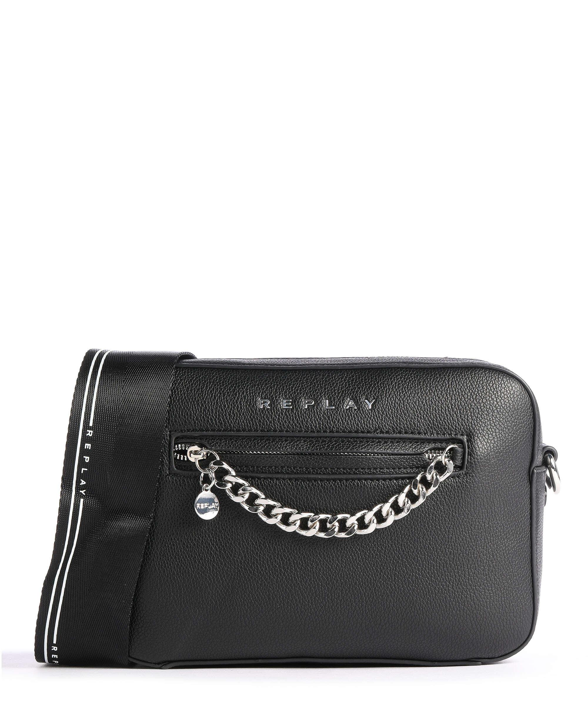 Replay logo tote bag in black | ASOS