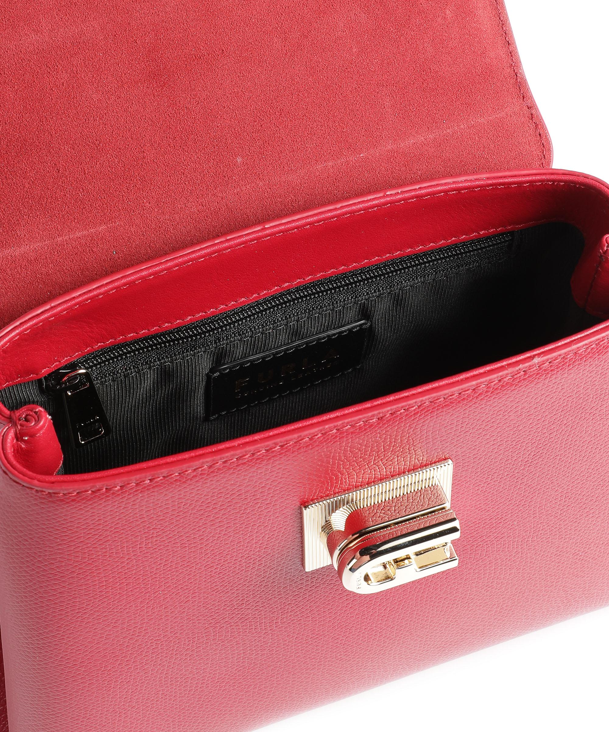 Metropolis leather mini bag Furla Red in Leather - 40255742
