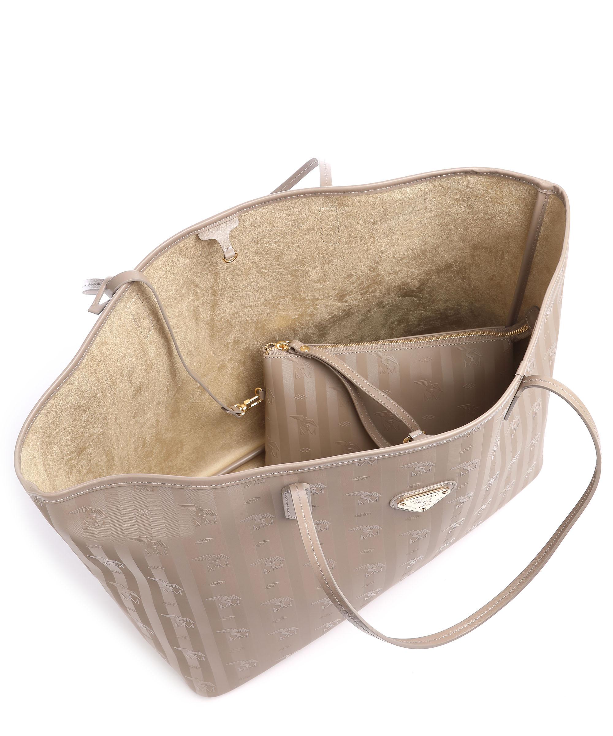 Maison Mollerus Vinerus Zuerich Shopper Canvas Taupe - 01-2538-6608 ...