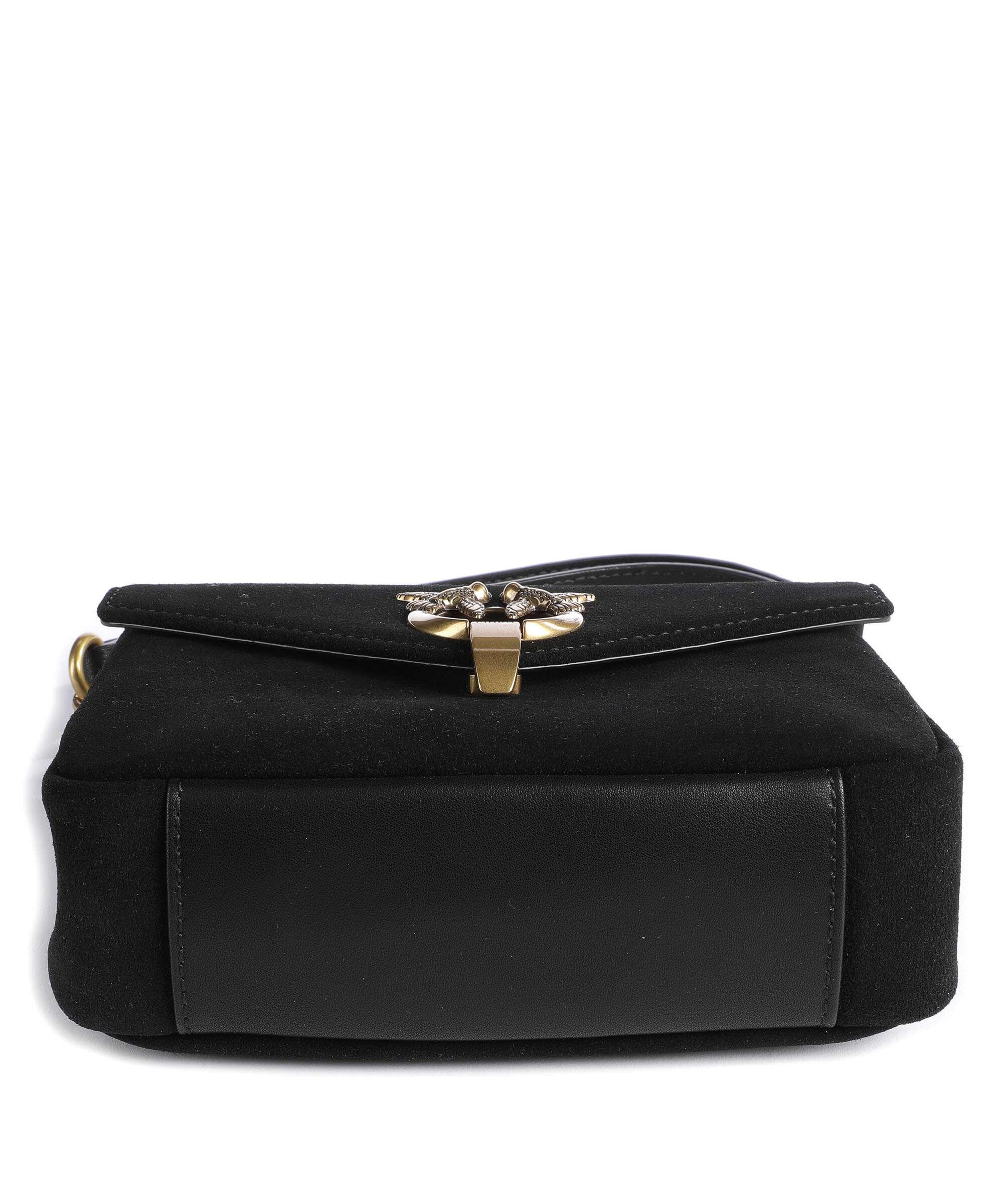 Pinko Cupido Leather Messenger Mini Bag