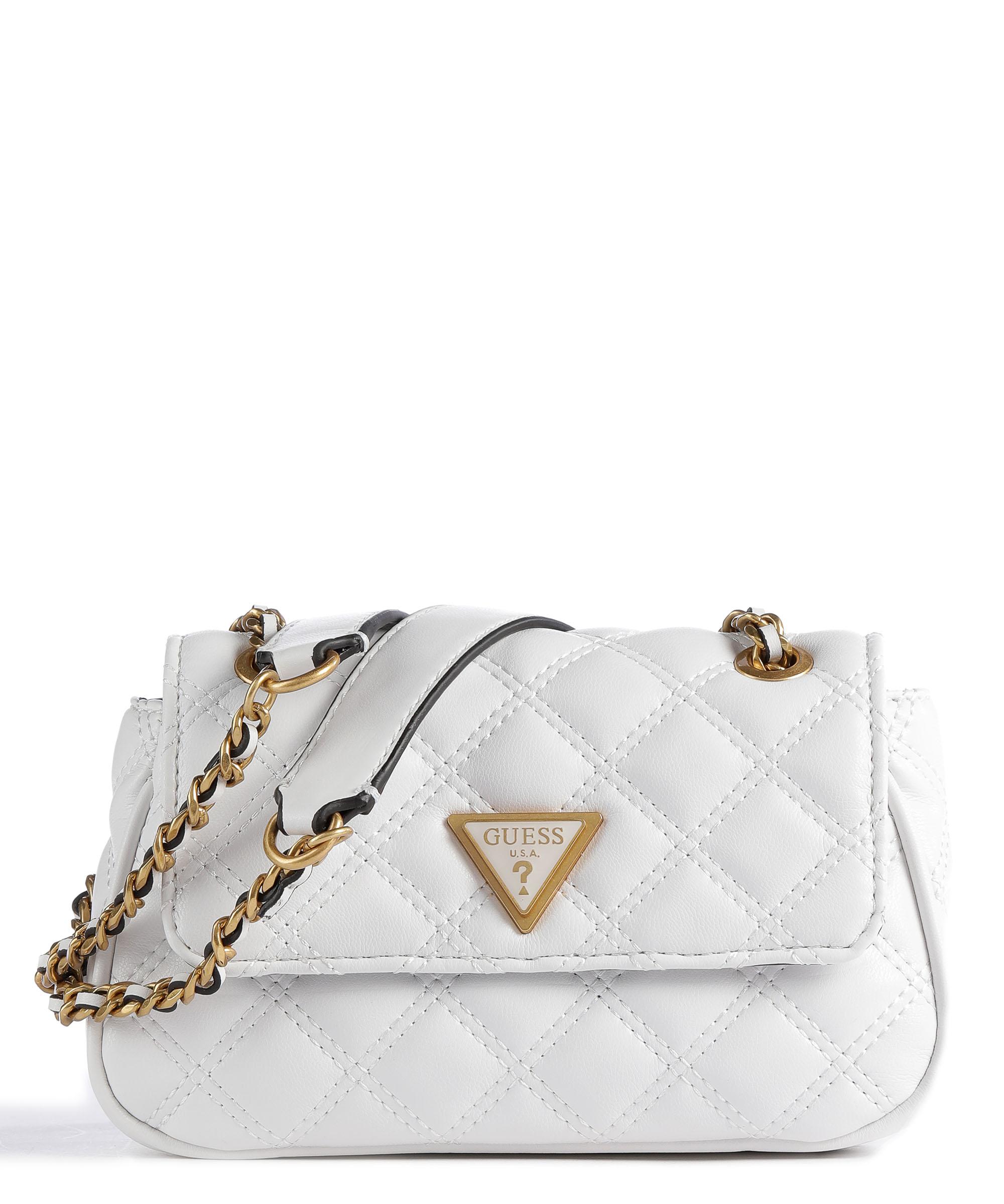 Buy GUESS Women Off White And Beige Candace Top Handle Flap Sling Bag -  NNNOW.com